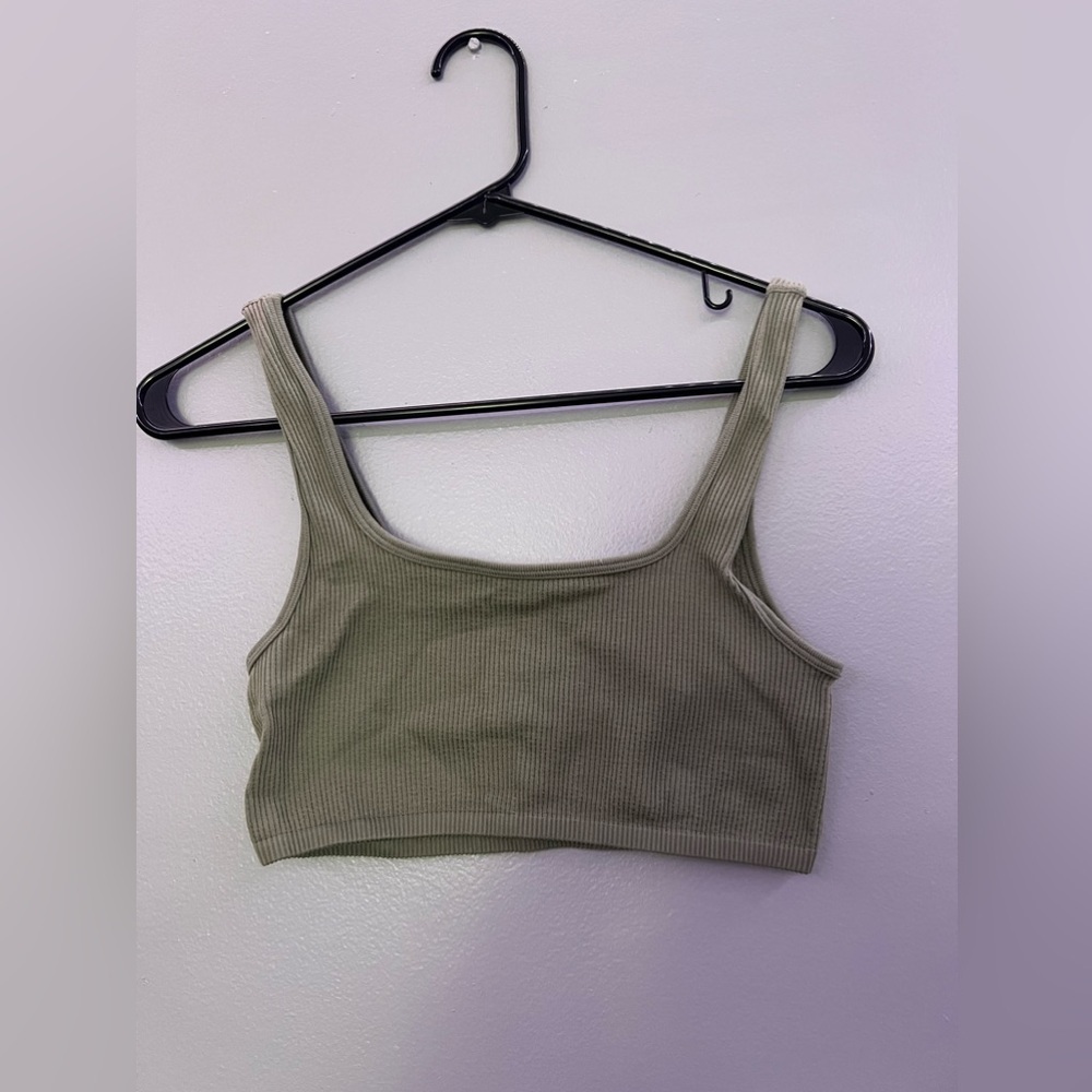 Zara Ribbed Cropped Tank - Picture 2 of 5